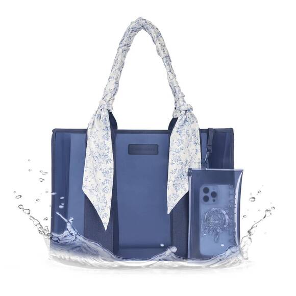 CASE-MATE Handbags - NEW CASE-MATE women's something twilly jelly tote bag in navy